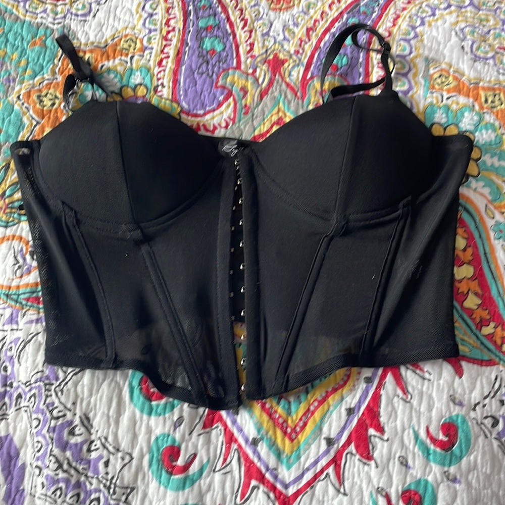 Black corset top